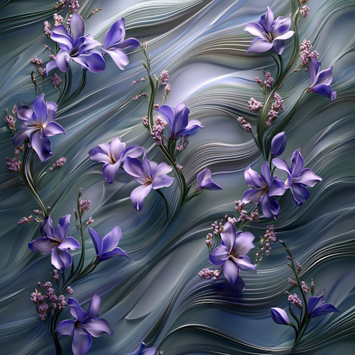 Ethereal Blooms in Motion